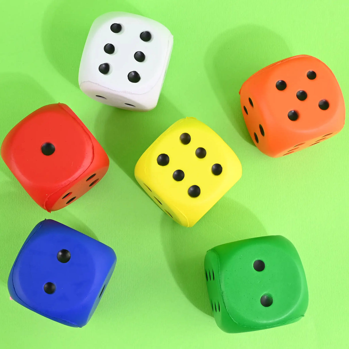Gummi terning flere farger