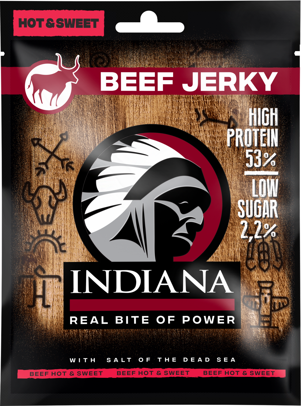 Indiana Beef Jerky Hot & Sweet 25g