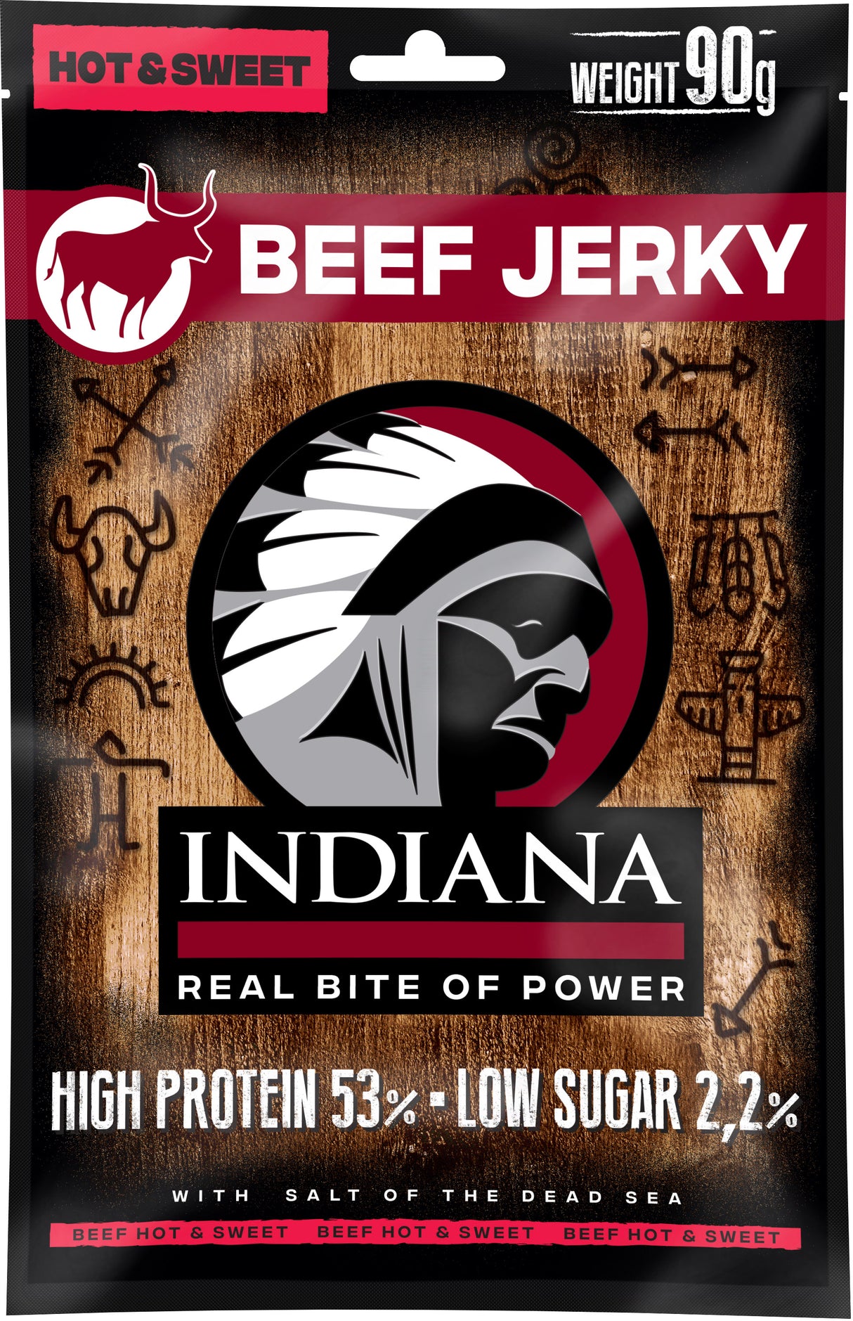 Indiana Beef Jerky Hot & Sweet 25g