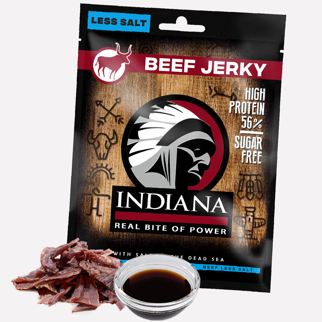 Indiana Beef Jerky Mindre Salt 25g