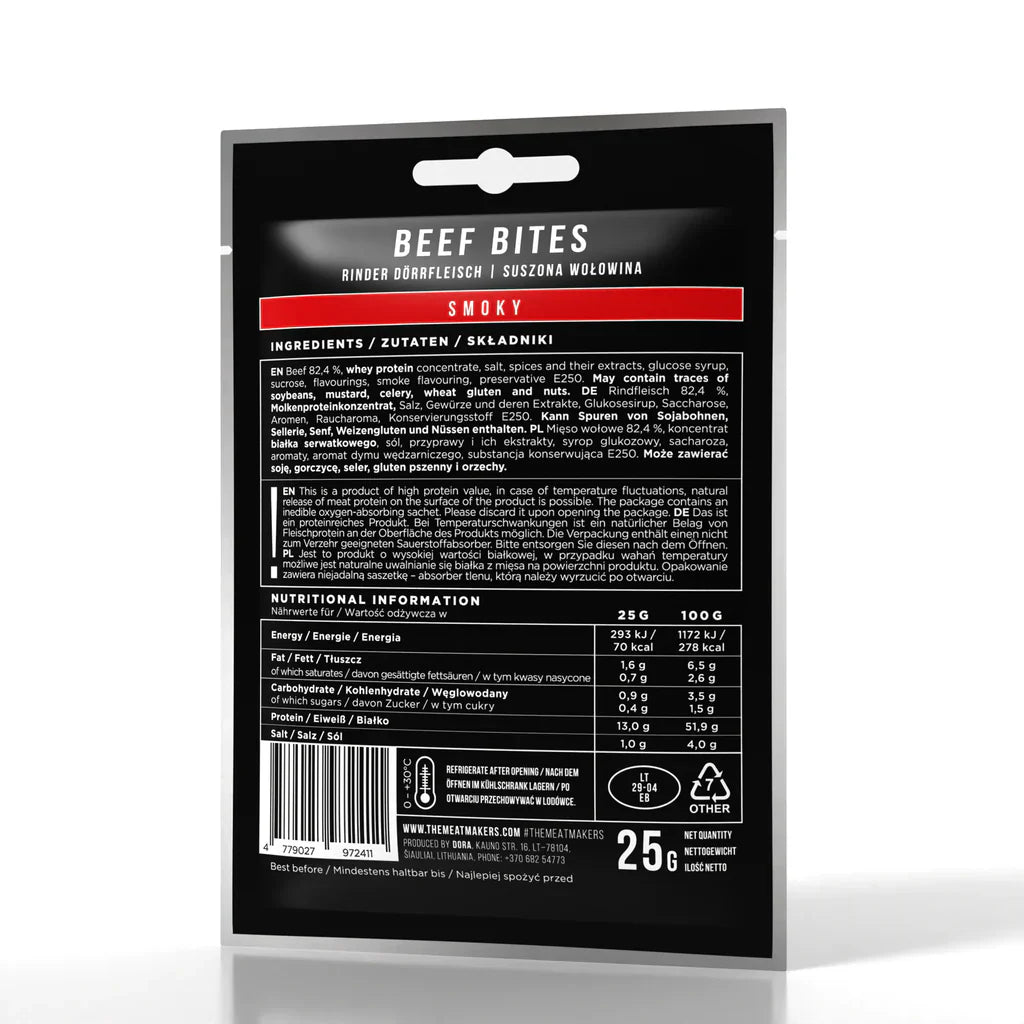 Meat Makers Smoky Beef Bites 25g