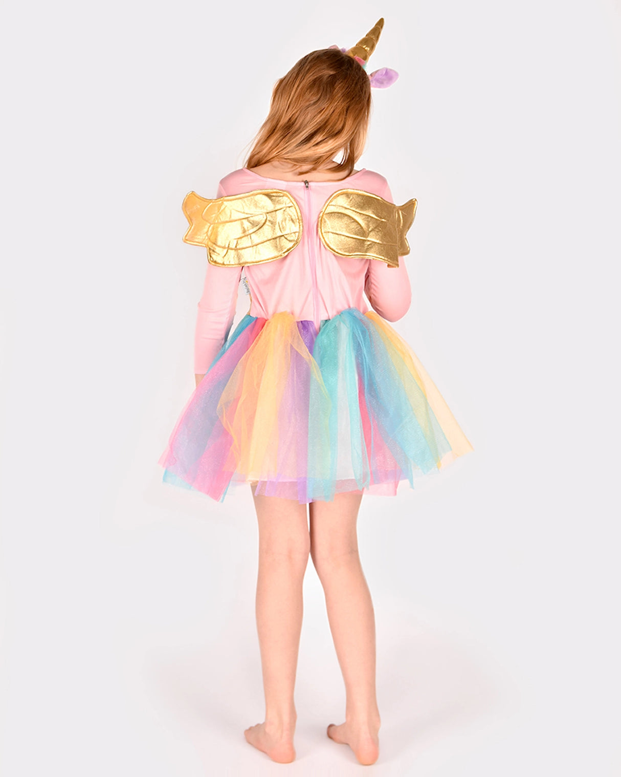 Den Goda Fén drakt enhjørning og diadem 6–8 år