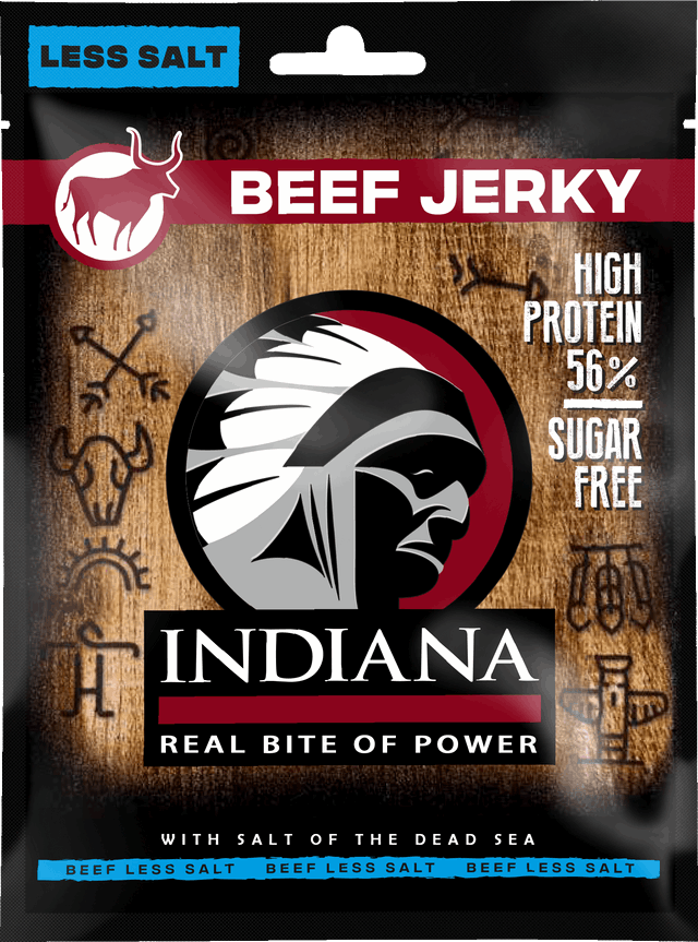 Indiana Beef Jerky Mindre Salt 25g