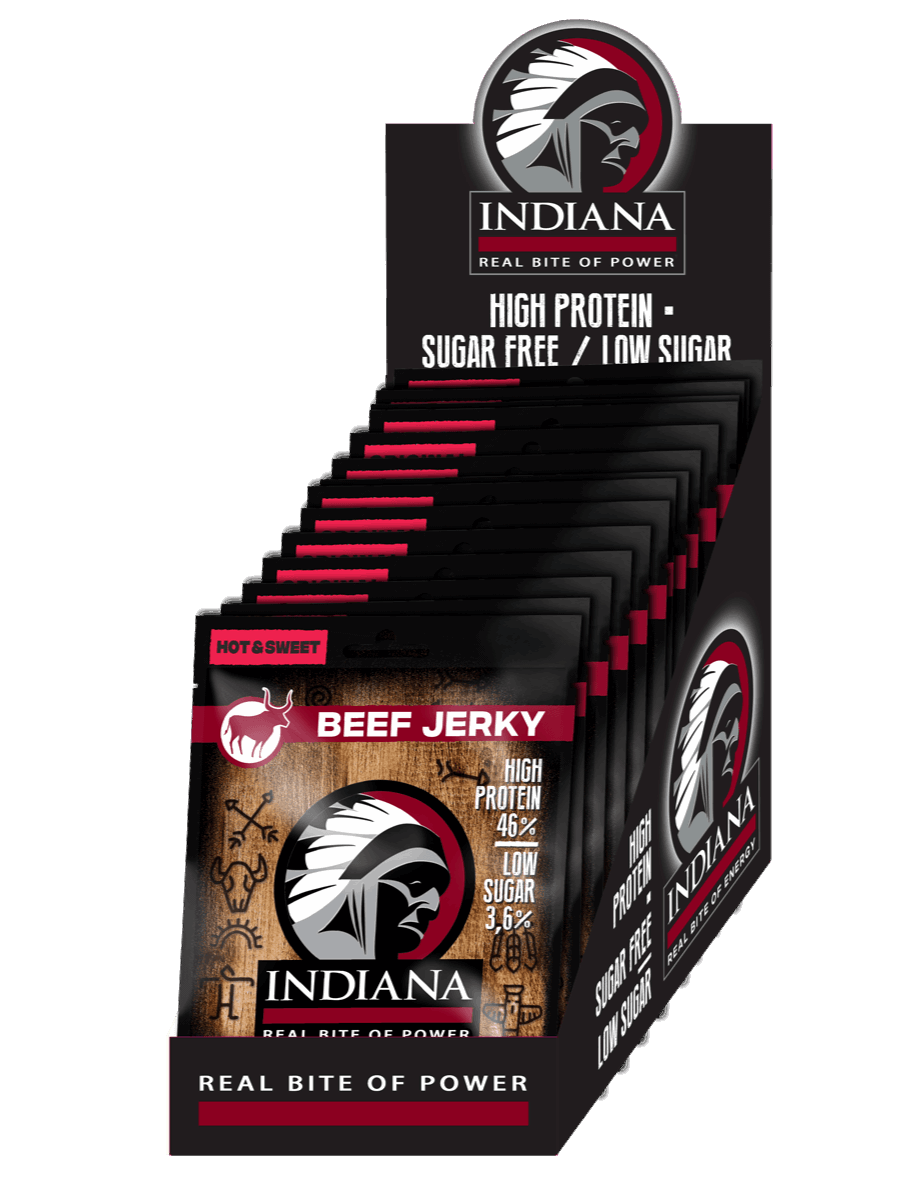 Indiana Beef Jerky Hot & Sweet 25g