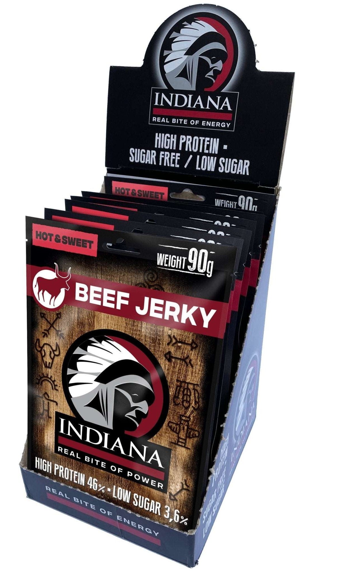 Indiana Beef Jerky Hot & Sweet 25g