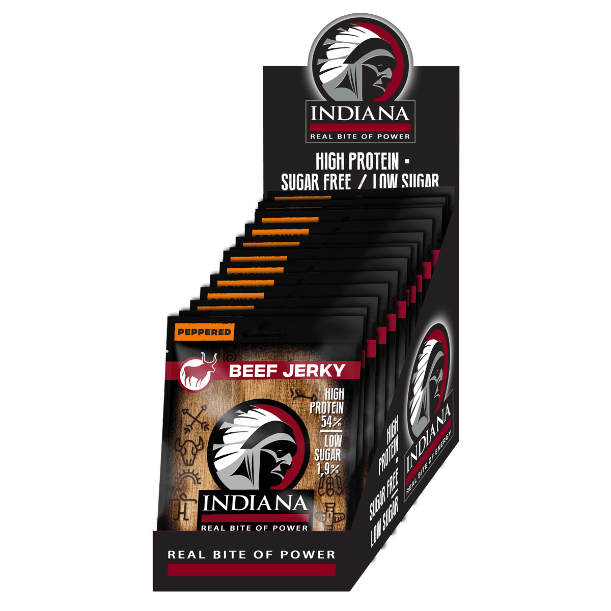 Indiana Beef Jerky Peppered 90g
