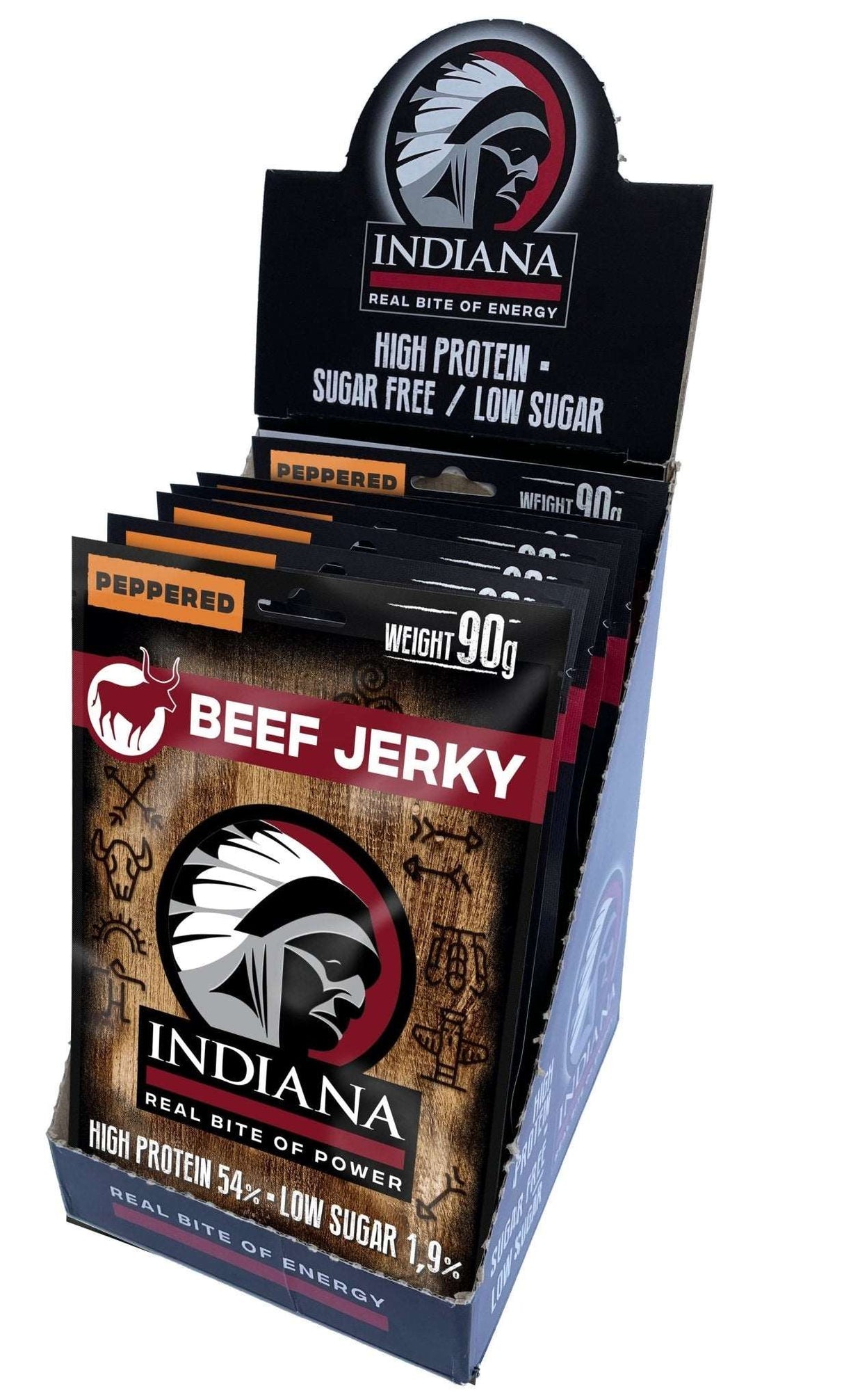 Indiana Beef Jerky Peppered 25g
