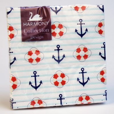 Servietter Maritime 20stk 33x33cm