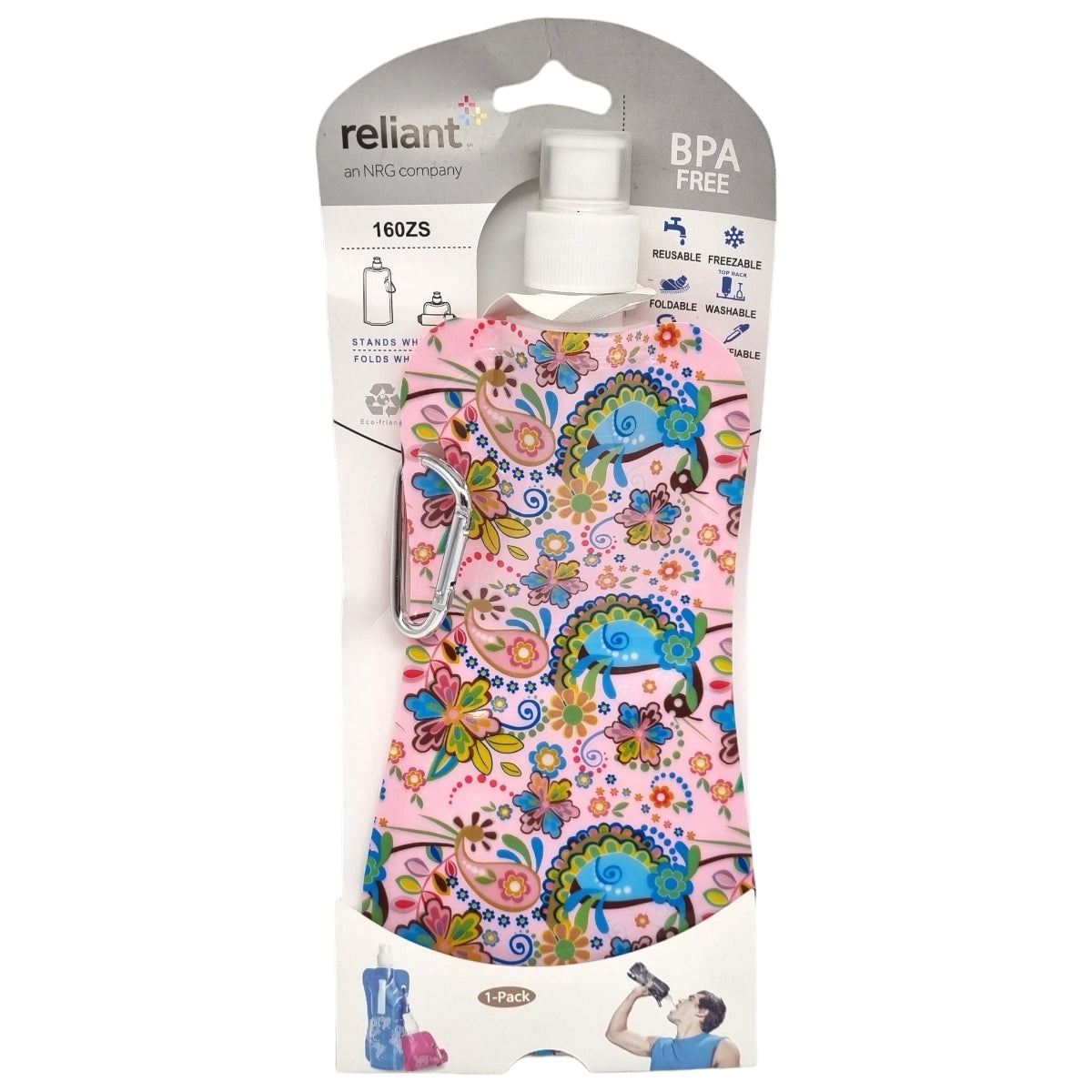 Sammenleggbar vannflaske 500ml