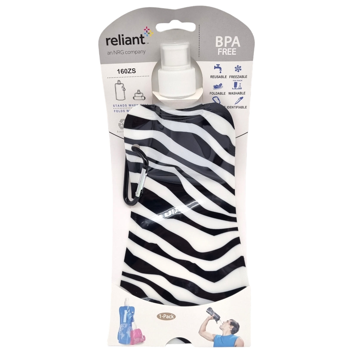 Sammenleggbar vannflaske 500ml