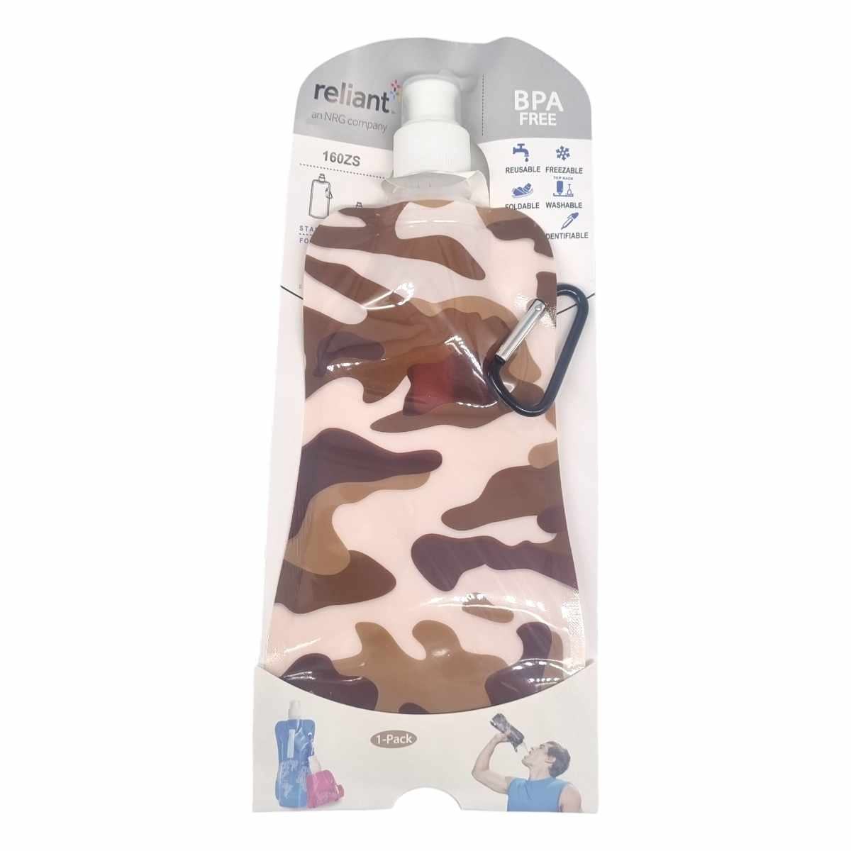 Sammenleggbar vannflaske 500ml