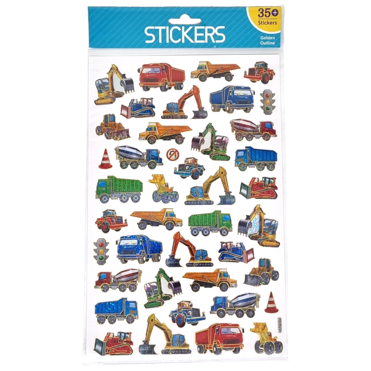 Klistremerker Kjøretøy Glinsende 35stk