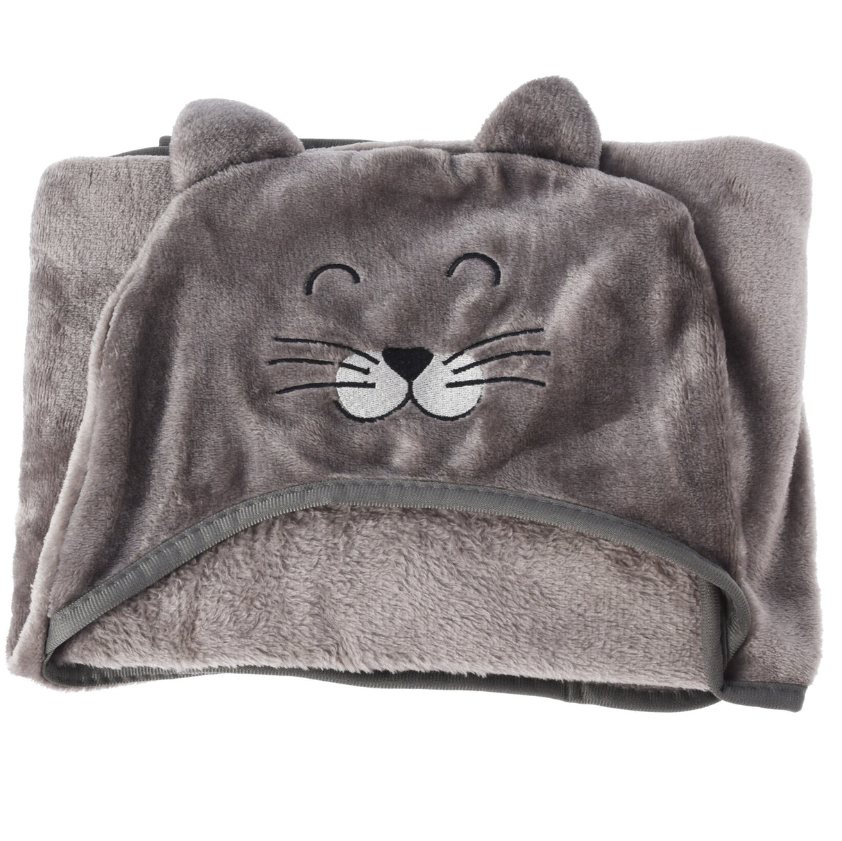Fleecepledd med hette | 3 ass