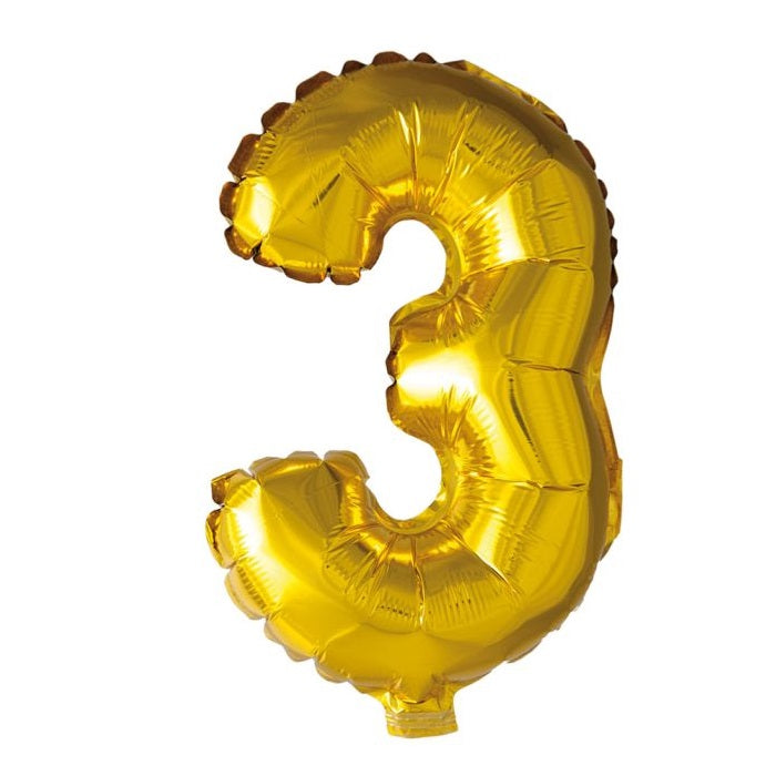 Tinka Folie Tallballonger Gull 41cm