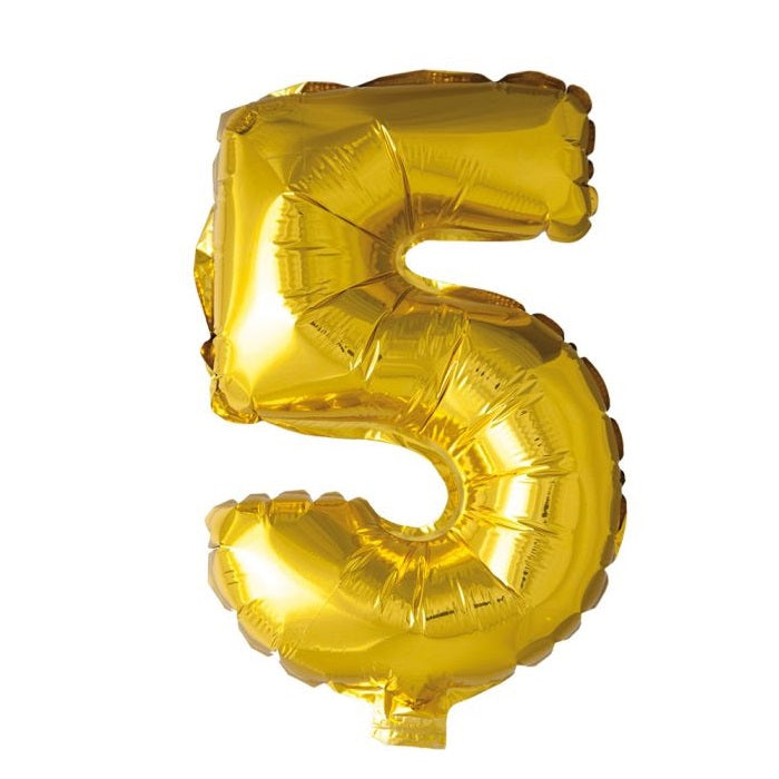 Tinka Folie Tallballonger Gull 41cm