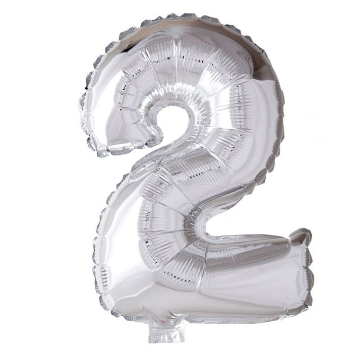 Tinka Folie Tallballonger Sølv 41 cm