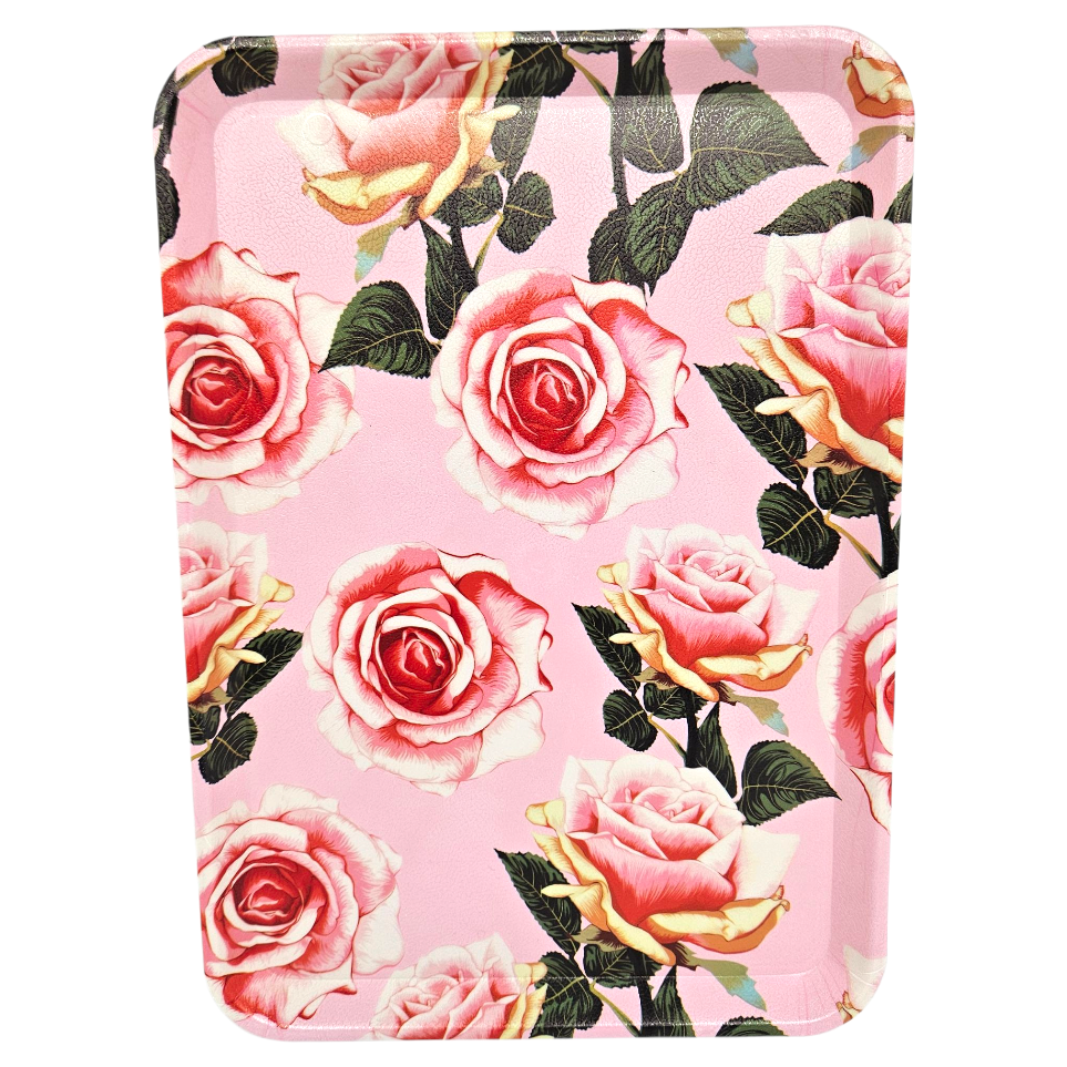 Plastbrikke med blomster | 31 x 22 cm | 4 motiver