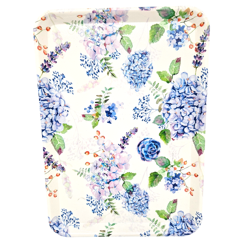 Plastbrikke med blomster | 31 x 22 cm | 4 motiver