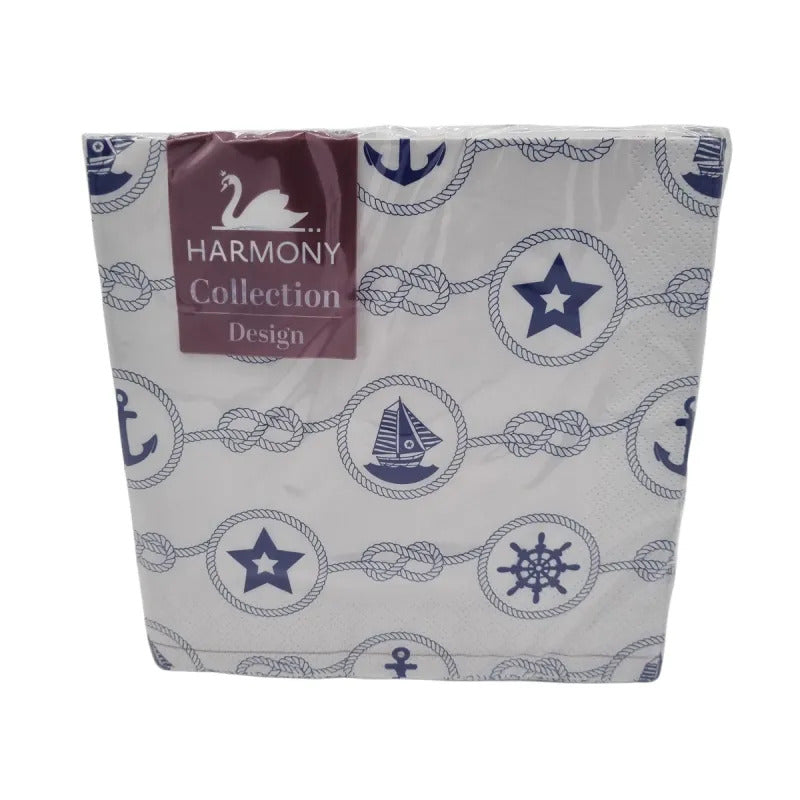 Servietter Maritime 20stk 33x33cm