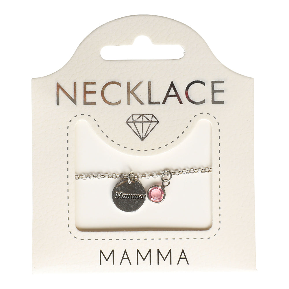 Personlig smykke med tekst og krystall | Gavetips