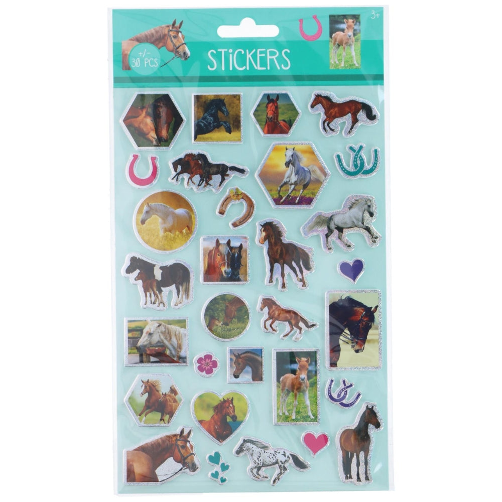 Tykke Klistremerker med Glitter 25x14cm | 6 varianter