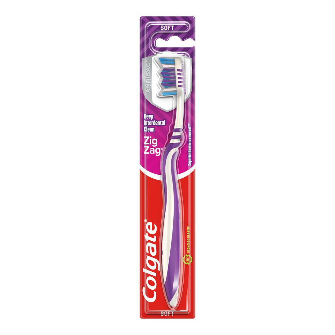 Colgate tannbørste Zig Zag Soft | Flere farger