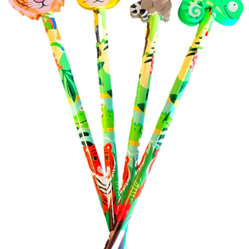 Jungel blyant med viskelærdyr