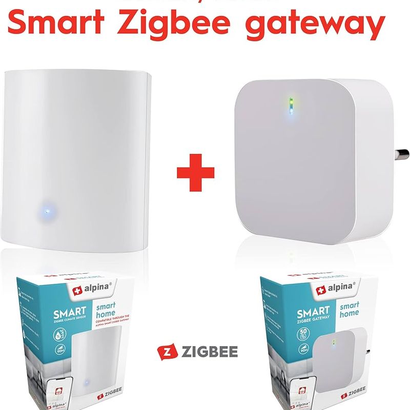 Alpina Zigbee Smart Klima & Fuktighetsmåler