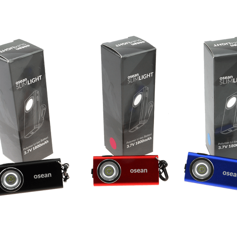 OSEAN LED Lommelykt Nøkkelring 400lm