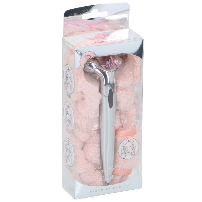 Ansiktsrulle og hårbånd sett | Touch of Beauty | For glød og velvære