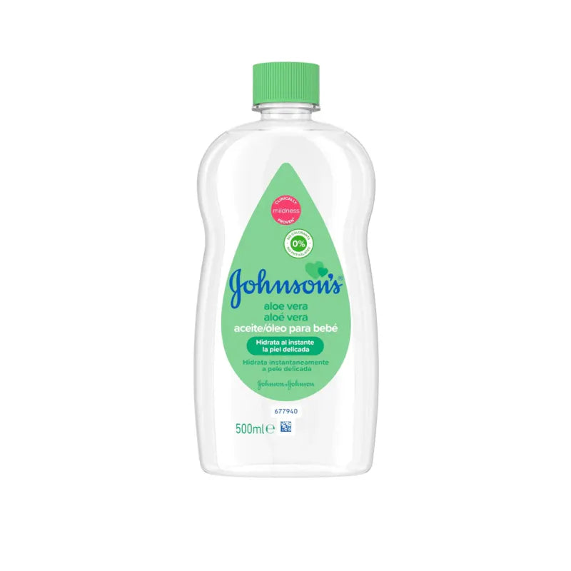 Johnsons baby olje aloe vera 500ml | Mild pleie for sensitiv hud