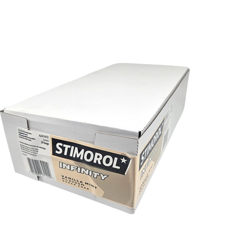Stimorol Infinity Vanilla Mint 28x30g poser| Storpakk
