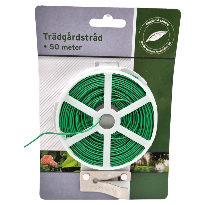 Hagetråd 50m Gummiert Metall