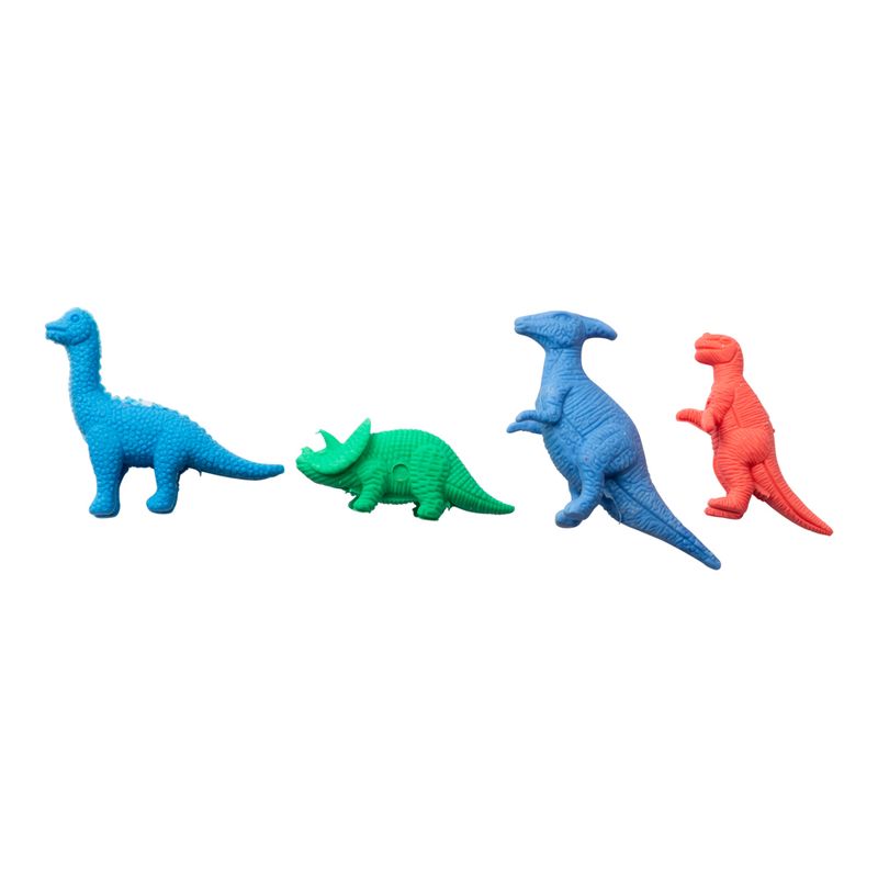 Viskelær dinosaur 4pk i boks