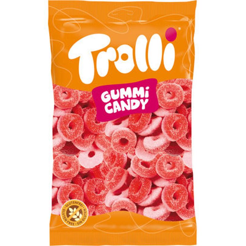 Trolli Red Fruits Minirings 1000g | Bulk packaging