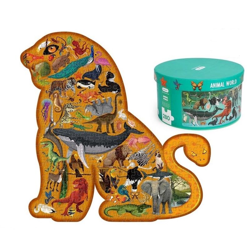 Puslespill Animal World 280 Biter I Gaveeske