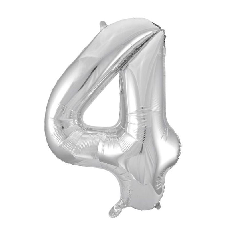 Tinka Foil Number Balloons 81 cm Silver