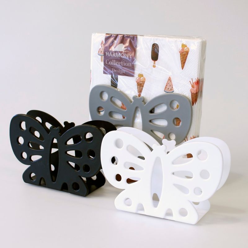 Sommerfugl serviettholder | Plast | 3 farger