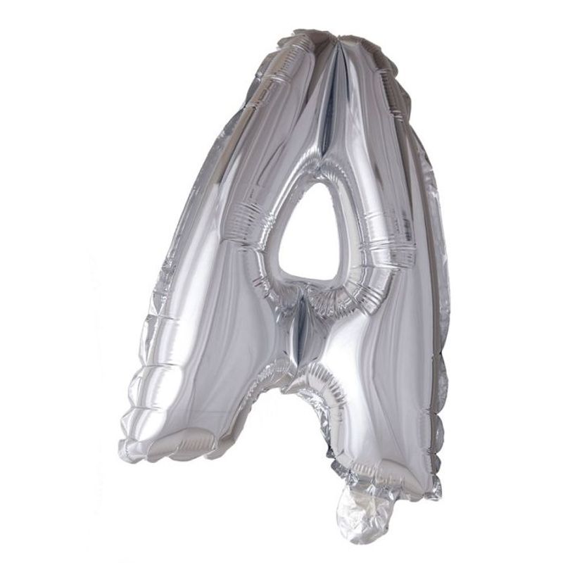 Tinka Folie Bokstavballonger 41 cm Sølv A Til Å