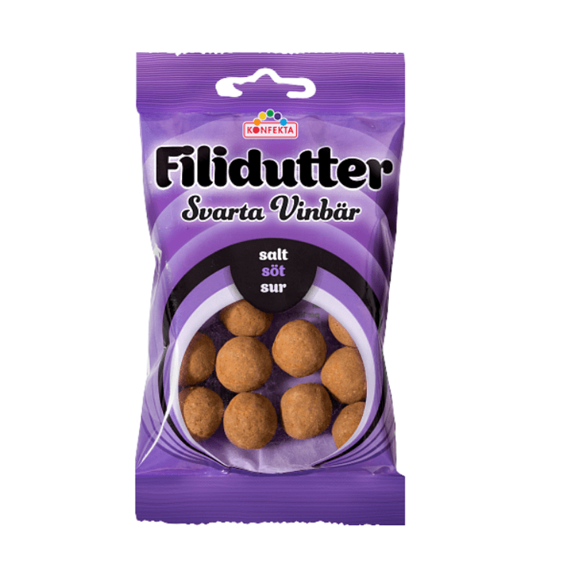 Filidutter Svarte Vinbær 65g