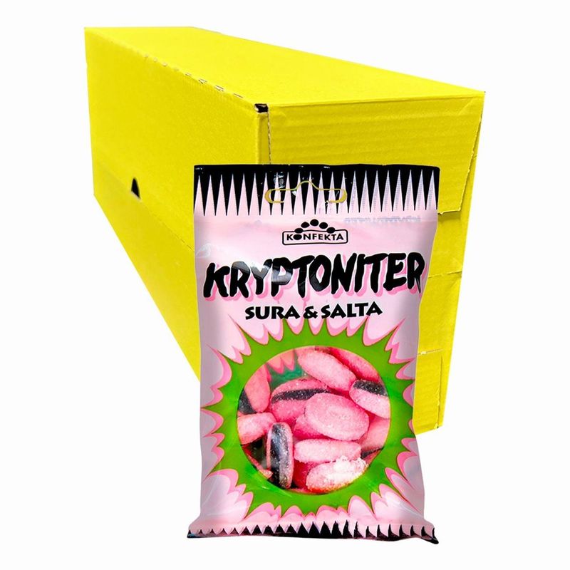 Kryptoniter 20x60g | Storpakk sure og salte drops
