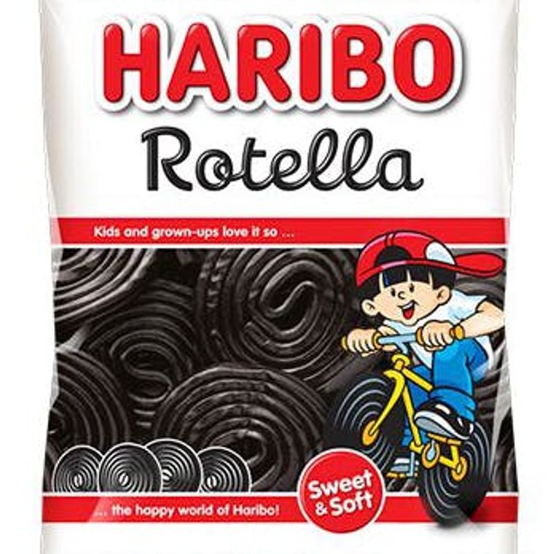 Haribo Rotella Lakrisruller 80g