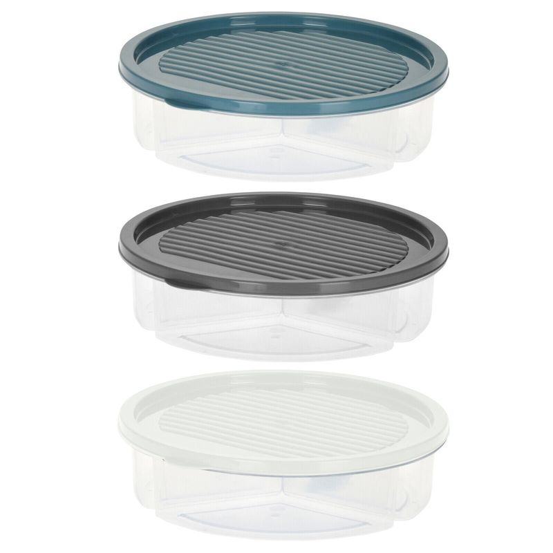 Oppbevaringboks Mat 2000ml |Rund| 5 Rom