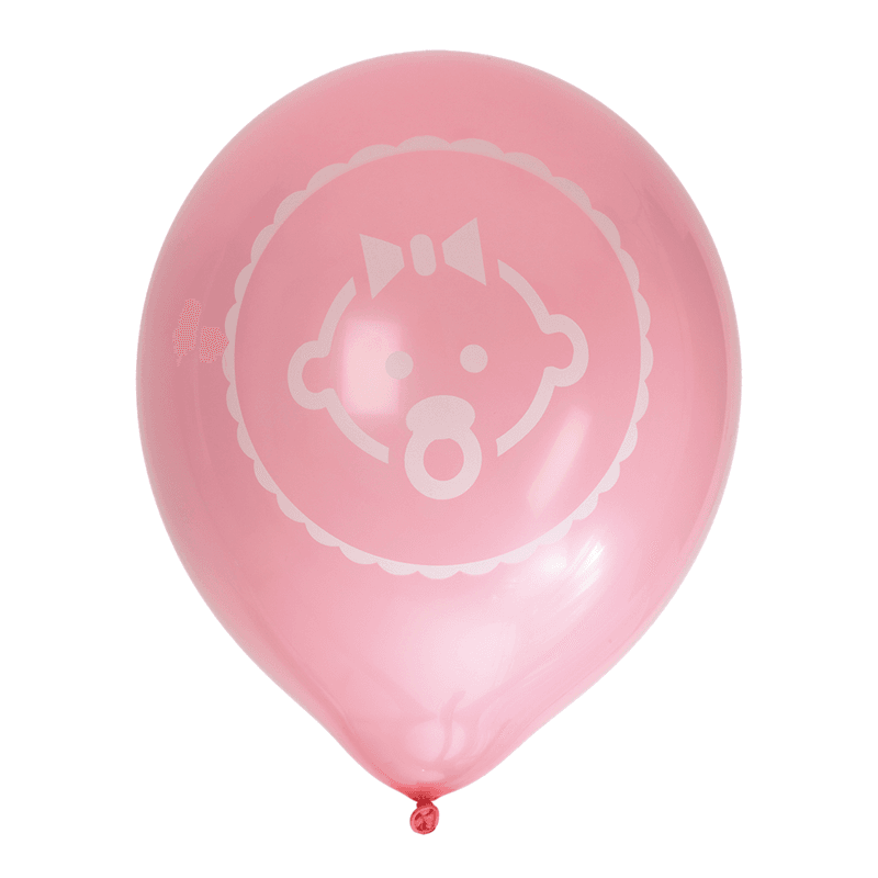 Balloons Baby Girl 30cm 8pk