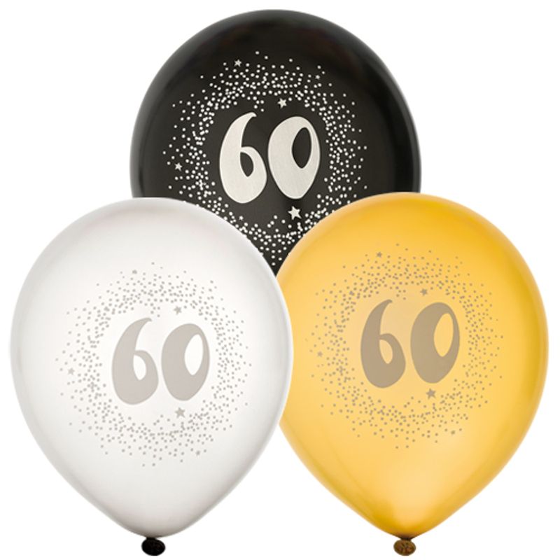 Ballongsett 60år 6pk