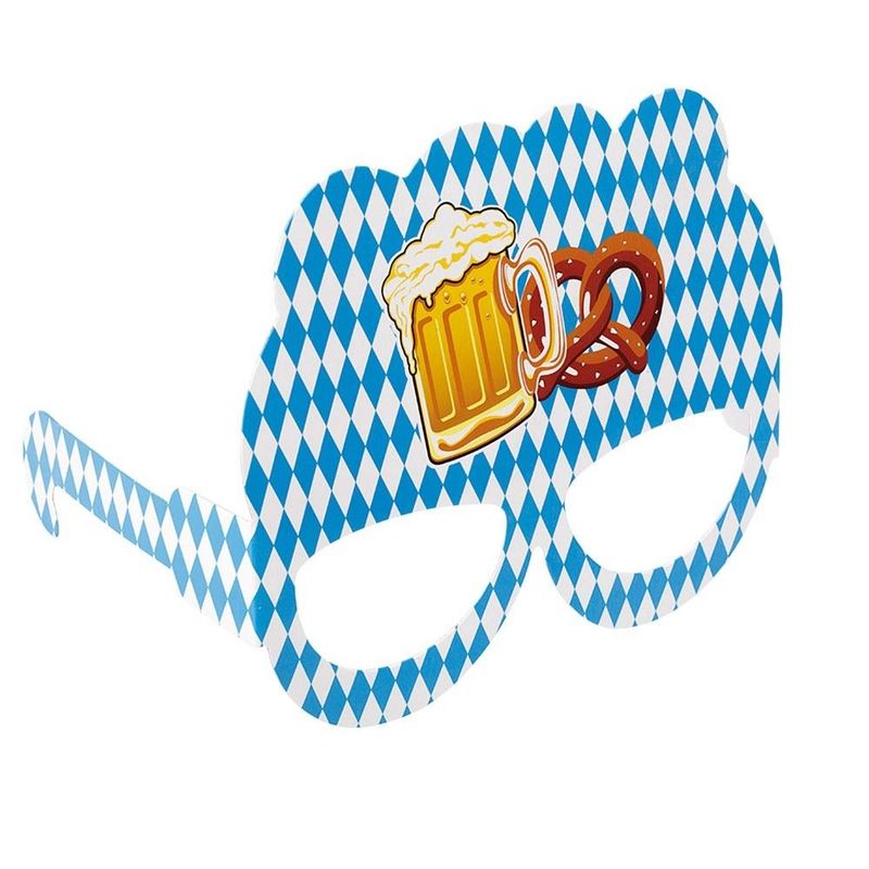 10stk pappbriller med Oktoberfestmotiv