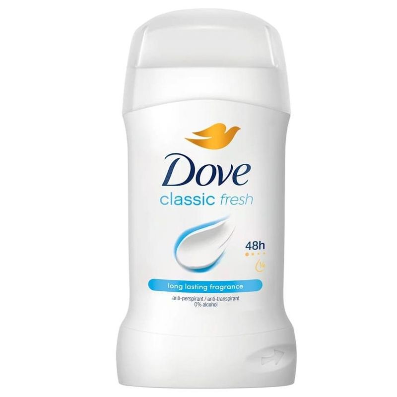 Dove Classic Fresh Deo Stick 6x50ml | Storpakk | 48t Beskyttelse