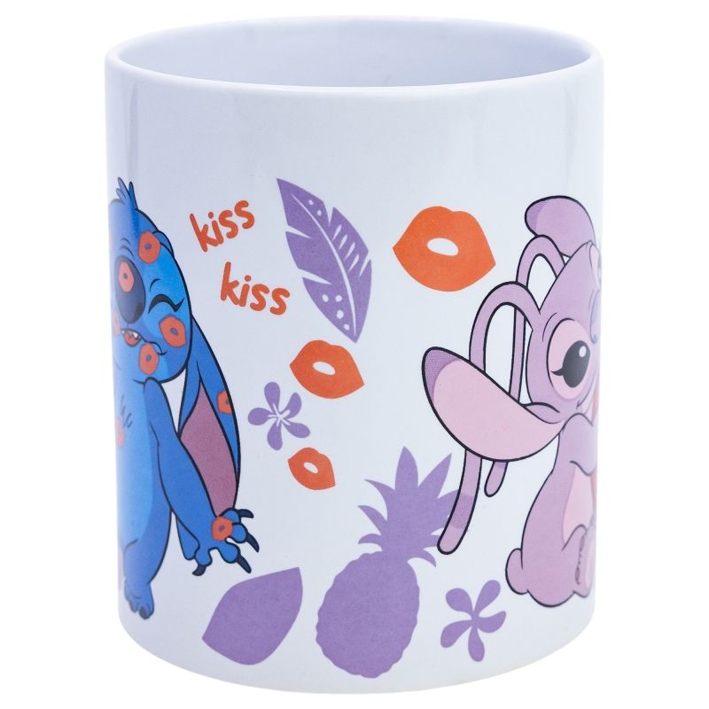 Krus Stitch og Angel 325ml | Disney krus med hjerte | Perfekt gave