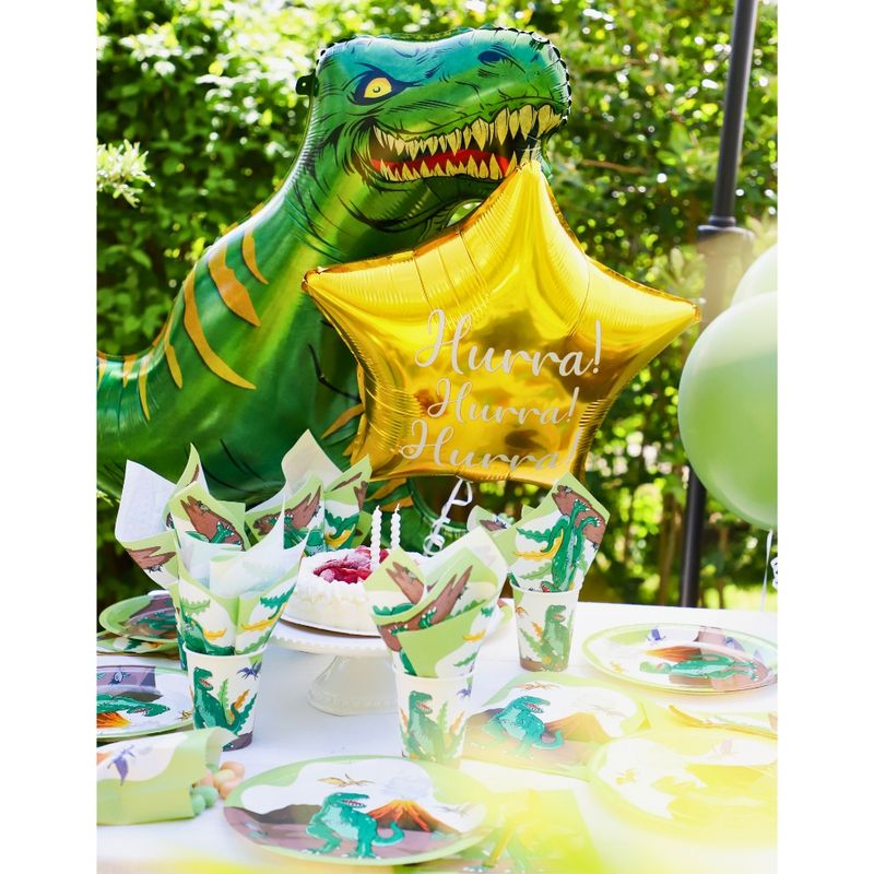 Borddekking Papp Dinosaurer | Kopp, Tallerken, Serviett