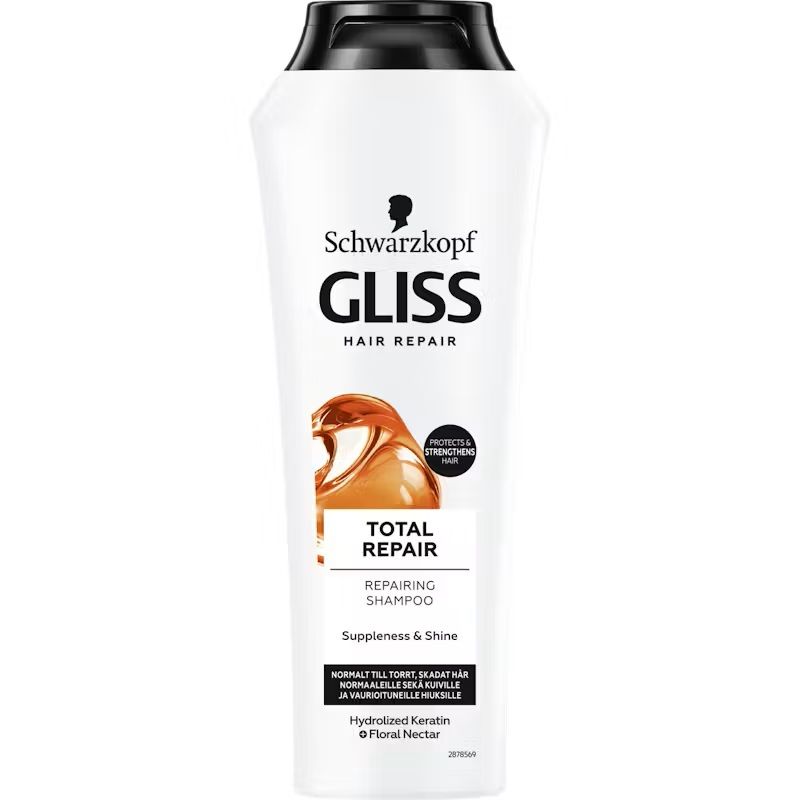 Gliss Total Repair Shampoo 6x250ml | Storpakk | Schwarzkopf